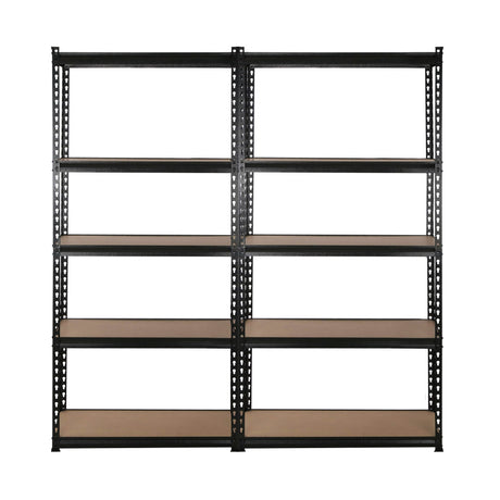 Aviemore Garage Boltless Shelving Rack, 5 Tier, 4m x 1.8m, Black