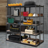 Aviemore Garage Boltless Shelving Rack, 5 Tier, 4m x 1.8m, Charcoal