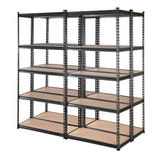 Aviemore Garage Boltless Shelving Rack, 5 Tier, 4m x 1.8m, Charcoal