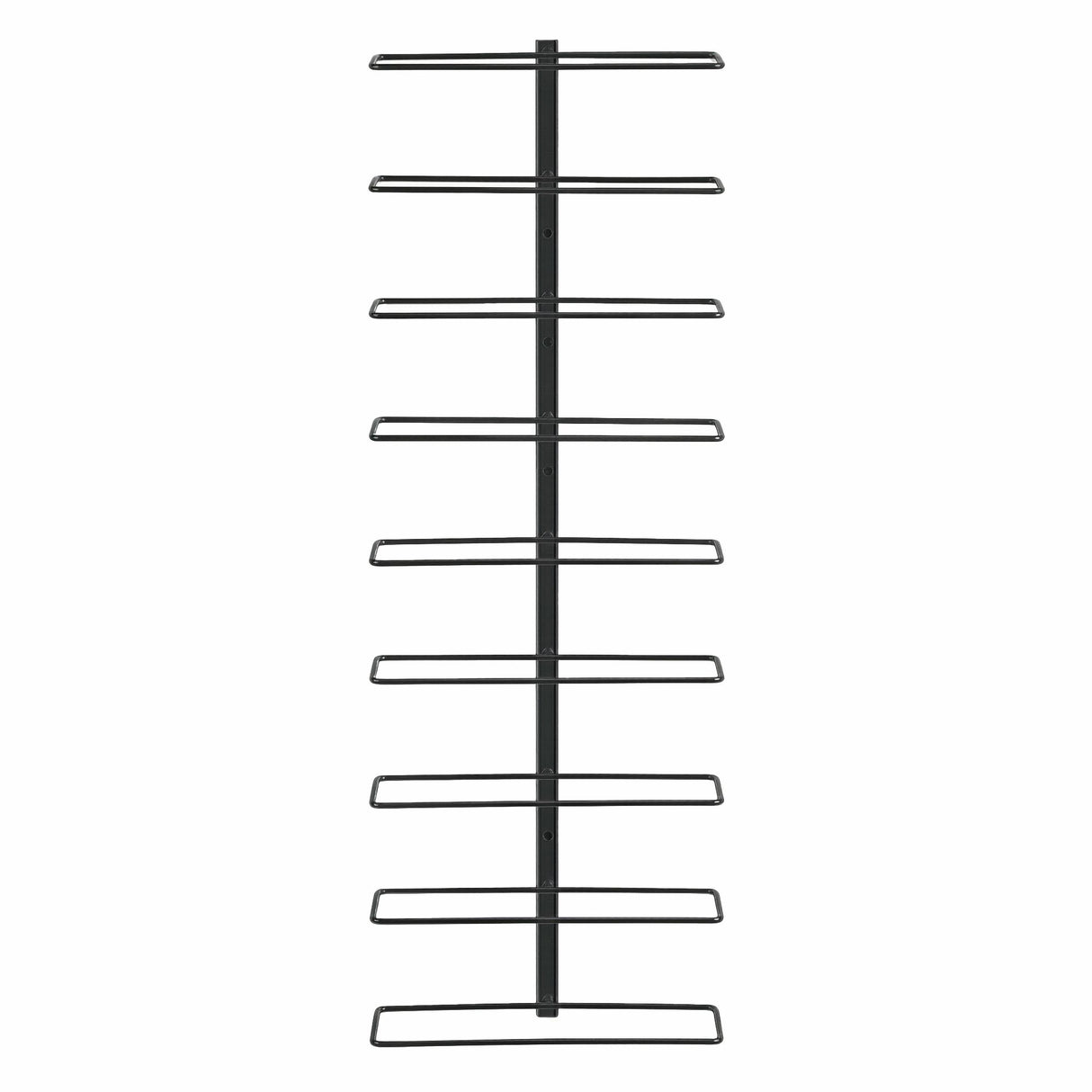 Wall Mounted Wine Rack 9 Bottle Metal Black view 4