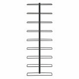 Wall Mounted Wine Rack 9 Bottle Metal Black view 4
