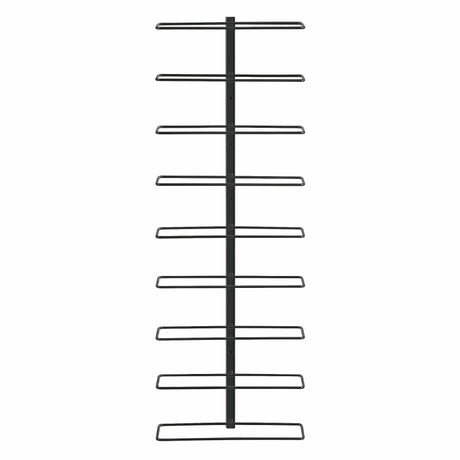 Wall Mounted Wine Rack 9 Bottle Metal Black view 4