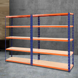 Rannoch Boltless Garage Shelving Rack, 4 Tier, 2.4m x 1.8m, Black