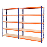 Rannoch Boltless Garage Shelving Rack, 4 Tier, 2.4m x 1.8m, Black