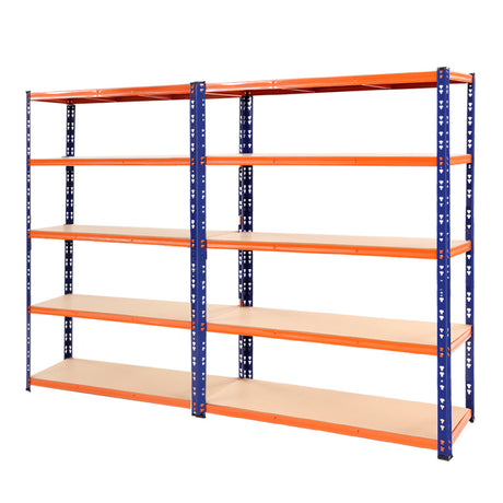 Rannoch Boltless Garage Shelving Rack, 4 Tier, 2.4m x 1.8m, Black