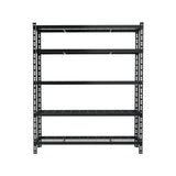 Rannoch Boltless Garage Shelving Rack, 5 Tier, 1.8m x 1.2m, Black