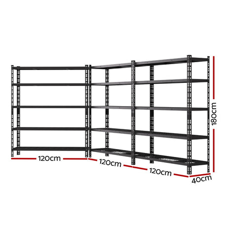 Aviemore Garage Boltless Shelving Rack, 5 Tier, 3m x 1.8m