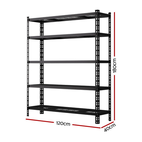 Glencoe Garage Steel Shelving Rack, 4 Tier, 1.8m High