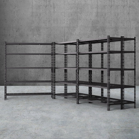 Glencoe Garage Steel Shelving Rack, 5 Tier, 1.8m High