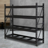 Aviemore Garage Boltless Shelving Rack, 5 Tier, 2m x 2m, Black