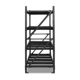 Aviemore Garage Boltless Shelving Rack, 5 Tier, 2m x 2m, Black