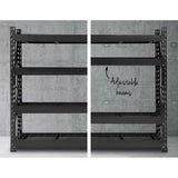 Aviemore Garage Boltless Shelving Rack, 5 Tier, 2m x 2m, Black