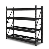 Aviemore Garage Boltless Shelving Rack, 5 Tier, 2m x 2m, Black