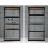 5 Pack 5 Tier Steel Storage Shelving Rack 70 x 30 x 150cm Black - view 5