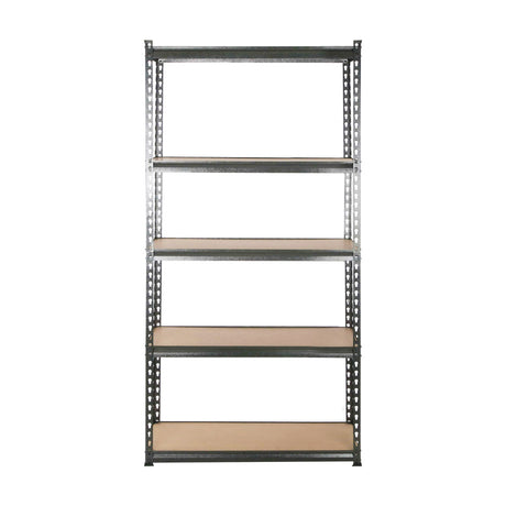 Aviemore Garage Boltless Shelving Rack, 5 Tier, 6m x 1.5m, Grey