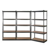 Aviemore Garage Boltless Shelving Rack, 5 Tier, 3m x 1.8m, Grey