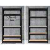 5 tier steel garage shelving rack in black