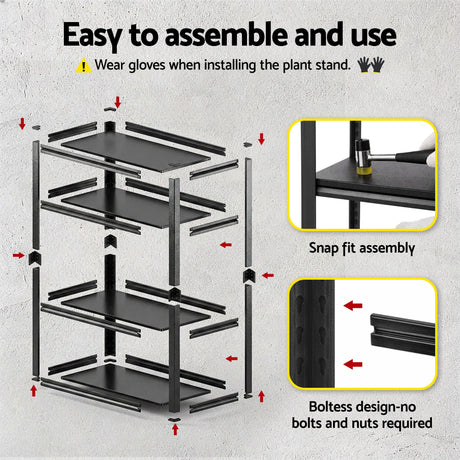 Aviemore Garage Boltless Shelving Rack, 5 Tier, 1.8m x 1.8m