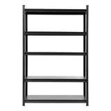 Nevis Convertible Workbench Shelving Rack, 5 Tier, 120 x 50 x 183cm, Black