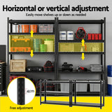 Glencoe Garage Steel Shelving Rack, 5 Tier, 2.4m x 1.8m