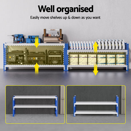 Aviemore Garage Boltless Shelving Rack, 5 Tier, 2m x 0.9m