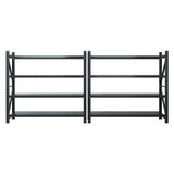 Glencoe Garage Steel Shelving Rack, 5 Tier, 4m x 1.8m, Black