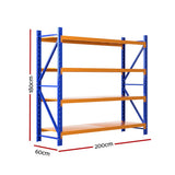 Downham Steel Shelving Unit, 4 Tier, 2m x 1.8m