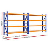 Glencoe Garage Steel Shelving Rack, 5 Tier, 4m x 1.8m