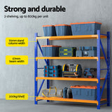 Glencoe Garage Steel Shelving Rack, 5 Tier, 4m x 1.8m