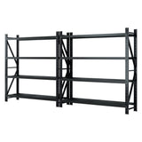 Glencoe Garage Steel Shelving Rack, 5 Tier, 4m x 2m, Black