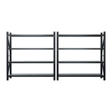 Glencoe Garage Steel Shelving Rack, 5 Tier, 4m x 2m, Black