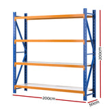 Aviemore Garage Boltless Shelving Rack, 5 Tier, 2m x 2m, Blue