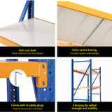 Aviemore Garage Boltless Shelving Rack, 5 Tier, 2m x 2m, Blue