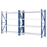 Glencoe Garage Steel Shelving Rack, 5 Tier, 4m x 2m, Blue