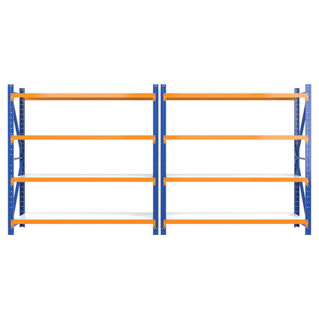 Glencoe Garage Steel Shelving Rack, 5 Tier, 4m x 2m, Orange