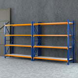 Glencoe Garage Steel Shelving Rack, 5 Tier, 4m x 2m, Orange