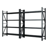 Glencoe Garage Steel Shelving Rack, 5 Tier, 4m x 2.4m, Black