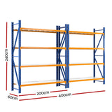 Glencoe Garage Steel Shelving Rack, 5 Tier, 4m x 2.4m