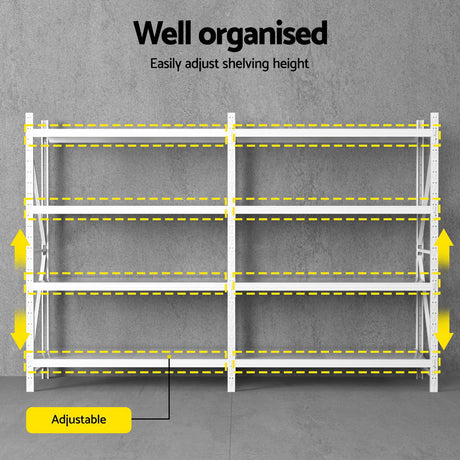 Glencoe Garage Steel Shelving Rack, 5 Tier, 3m x 2m