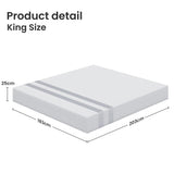 Medium and Firm Reversible Gel Memory Foam Mattress, 25cm King (view 2 of 7)