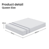 Medium Gel Memory Foam Mattress, 25cm Queen