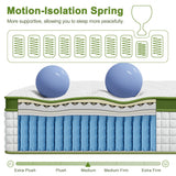 Medium Firm Latex Hybrid Pocket Spring Mattress, 34cm Double