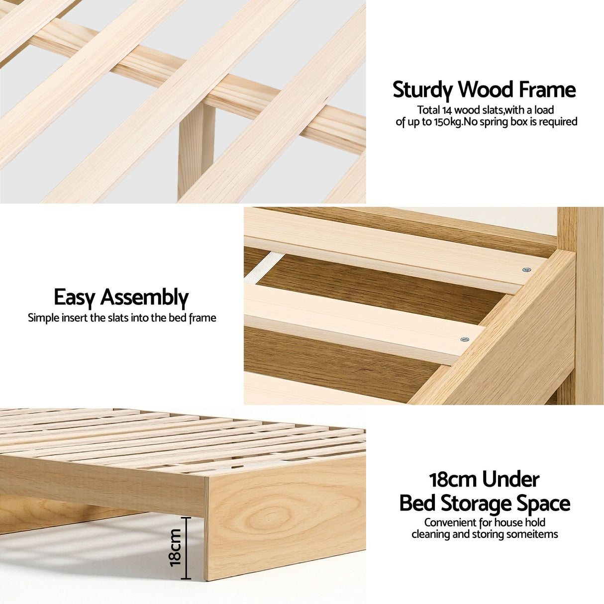 Bastia Queen Storage Bed Frame with Mattress