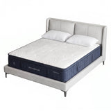 Medium soft 5 zone gel hybrid mattress with cooling pillows, 34cm queen