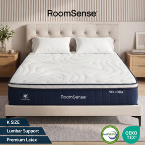 Medium firm hybrid pocket spring mattress, 30cm king