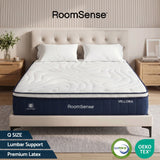 Bundanoon 30cm medium firm hybrid mattress with latex lumbar zone in a bedroom