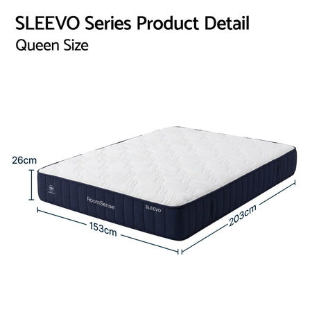 Firm Pocket Spring Hybrid Mattress, 26cm Queen