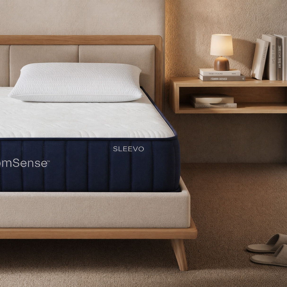 Medium Firm Latex Hybrid Mattress with 2 Cooling Pillows, 30cm Queen