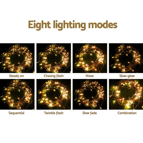 Jingle Jollys 32M Warm White Icicle Lights