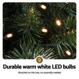Jingle Jollys 90cm LED Potted Christmas Tree